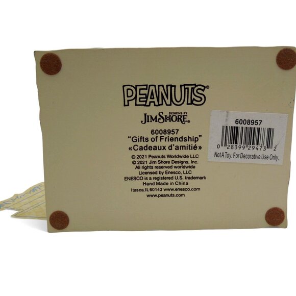 Enesco JIM SHORE 2021 Peanuts Snoopy Gifts of Friendship Christmas Figurine 6008 - Picture 12 of 12